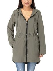 Timezone Parka w kolorze khaki rozmiar: M. Brązowe parki Timezone, m, bez kaptura. Za 154.07 zł.