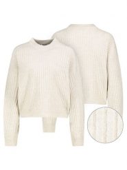 Sublevel Sweter w kolorze kremowym rozmiar: L. Brązowe swetry Sublevel, l, bez wzorów, prążkowane, bez ramiączek. Za 86.99 zł.