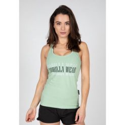 Verona Top bez rękawów - Zielony. Zielone topy GORILLA WEAR, bez wzorów, bez kołnierzyka, bez ramiączek. Za 147.00 zł.