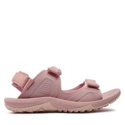 Sandały 4F. Czerwone sandały 4f, bez wzorów, bez obcasa, na płaskiej podeszwie, bez zapięcia. Za 159.99 zł.