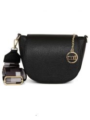 Mia Tomazzi Skórzana torebka w kolorze czarnym - 19 x 17 x 6,5 cm rozmiar: onesize. Czarne torby na ramię Mia Tomazzi, bez wzorów, z materiału, na ramię, bez dodatków. Za 260.99 zł.