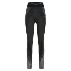 Legginsy termoaktywne damskie Odlo Blackcomb Eco BL Bottom Long. Czarne legginsy Odlo, s, bez wzorów. Za 287.99 zł.