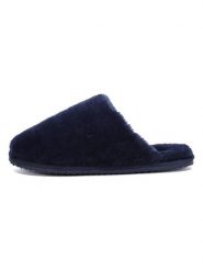 ISLAND BOOT Kapcie "Faya" w kolorze granatowym rozmiar: 42. Niebieskie obuwie domowe Island Boot, bez wzorów, bez zapięcia. Za 140.20 zł.