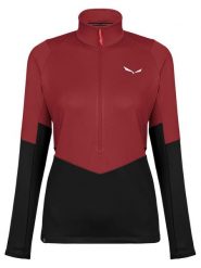 Salewa Bluza polarowa "Puez" w kolorze czarno-czerwonym rozmiar: 38. Czarne bluzy Salewa, bez wzorów, z materiału, bez kaptura. Za 188.85 zł.