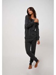 AUTHENTIC CASHMERE Kaszmirowe spodnie "Ferrand" w kolorze antracytowym rozmiar: L. Czarne spodnie materiałowe AUTHENTIC CASHMERE, l, bez wzorów, z kaszmiru. Za 434.99 zł.