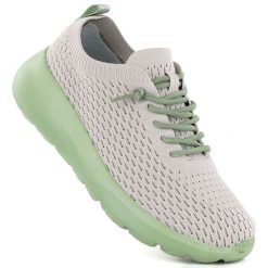 Półbuty sportowe damskie beżowe NEWS 26TX02-168. Brązowe obuwie sportowe NEWS, z tkaniny, bez zapięcia. Za 179.99 zł.