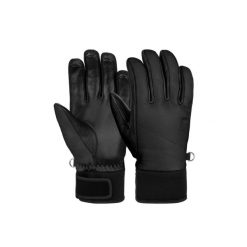 Rękawice narciarskie Reusch Juliette. Czarne rękawiczki REUSCH, bez wzorów, ze skóry, sportowe. W wyprzedaży za 424.00 zł.