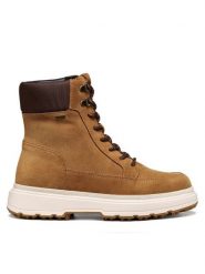 Geox Trzewiki D Lamidie + Grip Abx D66XMA 022FU CT66R Brązowy jasny. Brązowe botki Geox, bez wzorów, bez obcasa, na płaskiej podeszwie, bez zapięcia. Za 819.99 zł.