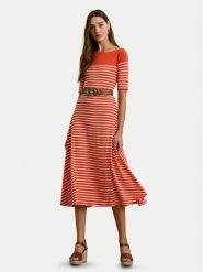 LAUREN RALPH LAUREN Sukienka codzienna 250957728001 Pomarańczowy Regular Fit. Brązowe sukienki Lauren Ralph Lauren, na co dzień, xxl, bez wzorów, z bawełny, bez kołnierzyka, bez ramiączek, proste. Za 419.99 zł.