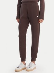 Guess Spodnie dresowe V4YB08 KCAY2 Brązowy Regular Fit. Brązowe spodnie sportowe Guess, xxs, z aplikacjami, z dresówki. Za 349.99 zł.