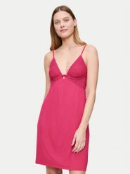 Triumph Koszula nocna Aura Spotlight 10225033 Różowy Regular Fit. Czerwone koszule nocne Triumph, bez wzorów, bez ramiączek. Za 189.99 zł.