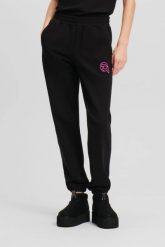 KARL LAGERFELD Czarne spodnie dresowe damskie Ikonik 2.0 Jelly, Rozmiar S. Czarne spodnie dresowe KARL LAGERFELD, s, bez wzorów, z dresówki. W wyprzedaży za 449.99 zł.