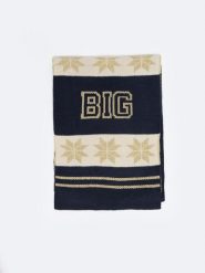 Szalik damski zimowy Merrylia 000. Żółte szaliki Big Star, na zimę, bez wzorów, z włókna, eleganckie. W wyprzedaży za 19.99 zł.