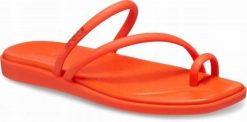 Klapki Dla Dorosłych Crocs Miami Toe Loop. Brązowe klapki Crocs, bez wzorów, z materiału, bez obcasa. Za 199.99 zł.