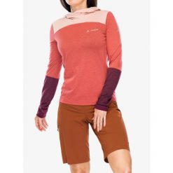 Bluza z kapturem damska Vaude Tremalzo LS Shirt. Czerwone bluzy Vaude, xs, bez wzorów, z kapturem. Za 235.99 zł.