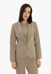 Beżowa marynarka JB-MALIRA. Brązowe marynarki i żakiety Volcano, m, bez wzorów, klasyczne. Za 249.99 zł.