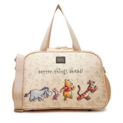 Torba weekendowa Winnie The Pooh. Brązowe torby podróżne Winnie The Pooh, bez wzorów. Za 89.99 zł.