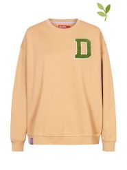 Derbe Bluza w kolorze beżowym rozmiar: S/M. Brązowe bluzy Derbe, m, z aplikacjami, z bawełny, bez kaptura. Za 96.83 zł.