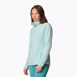 Bluza polarowa damska Columbia Glacial IV 1/2 Zip. Niebieskie bluzy sportowe Columbia, bez wzorów, z polaru, bez kaptura. Za 109.99 zł.