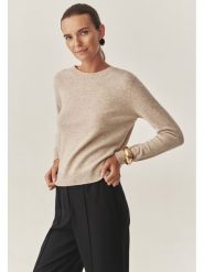 TATUUM Sweter w kolorze beżowym rozmiar: L. Brązowe swetry Tatuum, l, bez wzorów, bez ramiączek. Za 194.95 zł.