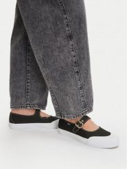 Vans Baleriny Mary Jane VN000CRR6BT1 Czarny. Czarne baleriny Vans, bez wzorów, z materiału, bez obcasa. Za 189.99 zł.