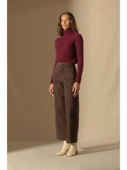 Perfect Cashmere Kaszmirowy golf w kolorze bordowym rozmiar: XXL. Czerwone golfy Perfect Cashmere, xxl, bez wzorów, z kaszmiru, bez ramiączek. Za 414.45 zł.