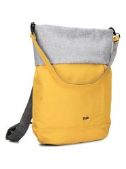 Zwei Torebka "Benno BE120" w kolorze żółto-szarym - 32 x 37 x 13 cm rozmiar: onesize. Szare torby na ramię Zwei, bez wzorów, z materiału, na ramię, bez dodatków. Za 126.75 zł.