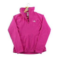 Second life - Bluza polarowa damska TKA Glacier ¼-Zip - Stan dobry. Czerwone bluzy The North Face, m, bez wzorów, z materiału, bez kaptura. Za 146.96 zł.