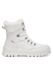 Rieker Revolution Lifestyle Botki W2174-80 Biały. Białe botki Rieker Revolution Lifestyle, bez wzorów, ze skóry, bez obcasa, na płaskiej podeszwie, bez zapięcia. Za 455.00 zł.
