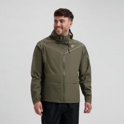 Kurtka na deszcz unisex Rogelli Commuter Essential. Zielone kurtki sportowe Rogelli, xl, bez wzorów, bez kaptura, rowerowe. Za 327.00 zł.