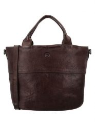 HIDE & STITCHES Skórzana torebka w kolorze brązowym - 37 x 29 x 12 cm rozmiar: onesize. Brązowe torby na ramię HIDE & STITCHES, bez wzorów, z materiału, przez ramię, bez dodatków. Za 217.99 zł.