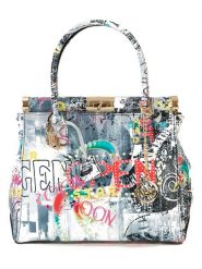 Mia Tomazzi Skórzana torebka "Arcisate" ze wzorem - 29 x 24 x 15 cm rozmiar: onesize. Torby na ramię Mia Tomazzi, bez wzorów, z materiału, na ramię, bez dodatków. Za 298.67 zł.