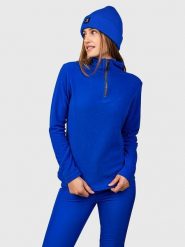 Brunotti Bluza polarowa "Misma" w kolorze niebieskim rozmiar: XS. Niebieskie bluzy Brunotti, xs, bez wzorów, z polaru, bez kaptura. Za 73.99 zł.