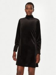 Gap Sukienka codzienna 646695 Czarny Regular Fit. Czarne sukienki GAP, na co dzień, xxs, bez wzorów, z syntetyku, bez kołnierzyka, bez ramiączek, proste. Za 179.99 zł.