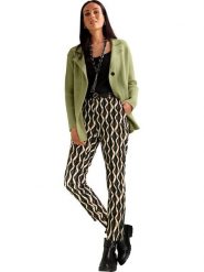 Heine Spodnie w kolorze czarno-żółtym rozmiar: 46. Czarne spodnie materiałowe Heine, na co dzień, bez wzorów, z materiału. Za 56.99 zł.