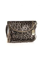 Anna Morellini Skórzana torebka "Malvina" w kolorze czarno-szarobrązowym - 22 x 18 x 2 cm rozmiar: onesize. Czarne torby na ramię Anna Morellini, bez wzorów, z materiału, na ramię, bez dodatków. Za 173.99 zł.