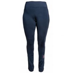 Damskie legginsy jeździeckie z pełną przyczepnością Karlslund Galdur Jodhpur. Niebieskie legginsy KARLSLUND, bez wzorów, z materiału. Za 386.50 zł.