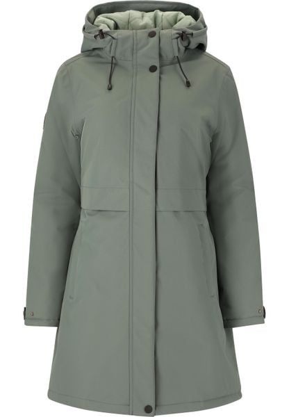 Parka dla kobiet Whistler Mullie V2 W-Pro 10000. Zielone parki Whistler, uniwersalny, z materiału, eleganckie, bez kaptura. Za 389.50 zł.