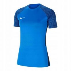 Koszulka Damska Strike 21. Niebieskie bluzki Nike, bez wzorów, sportowe, bez kołnierzyka, bez ramiączek. Za 102.99 zł.