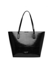 Nine West Torebka CEO-GENTLE GLAM-LDA9920 Czarny. Czarne shopper Nine West, bez wzorów, ze skóry, bez dodatków. Za 279.99 zł.