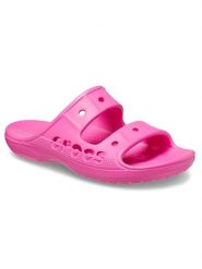 Crocs Klapki "Baya" w kolorze różowym rozmiar: 37/38. Różowe klapki Crocs, bez wzorów, z otwartym noskiem, bez obcasa. Za 96.83 zł.