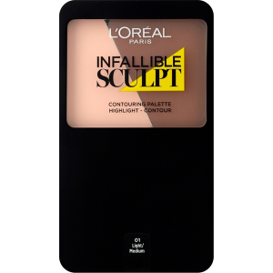 L'Oreal Infallible Sculpt Contouring Palette nr 01 light/medium. Podkłady L Oreal. W wyprzedaży za 32.00 zł.