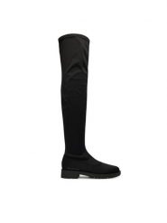 LOVE MOSCHINO Muszkieterki JA26074G0NIM0000 Czarny. Czarne kozaki Love Moschino, z materiału, bez obcasa, na płaskiej podeszwie, bez zapięcia. Za 1,189.00 zł.