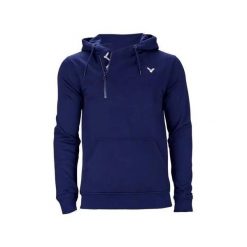 Bluza z kapturem Victor V-03400 B. Niebieskie bluzy Victor, l, bez wzorów, prążkowane, z kapturem. Za 219.99 zł.