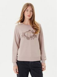 Liu Jo Sport Bluza TF5097 FS090 Beżowy Regular Fit. Brązowe bluzy Liu Jo Sport, xl, bez wzorów, z bawełny, bez kaptura. Za 629.99 zł.