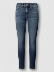 Pepe Jeans Dżinsy - Skinny fit - w kolorze granatowym rozmiar: W28/L32. Niebieskie jeansy Pepe Jeans, l, z aplikacjami. Za 195.77 zł.