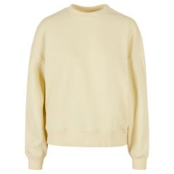 Bluza Damska Dekolt W Szpic Oversized. Żółte bluzy BUILD YOUR BRAND, xl, bez wzorów, bez kaptura. Za 163.99 zł.