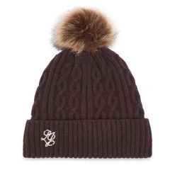 Czapka Liu Jo. Brązowe czapki Liu Jo, bez wzorów. Za 249.99 zł.