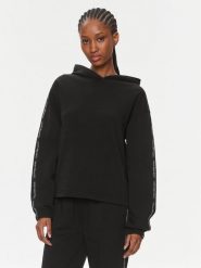 Calvin Klein Jeans Bluza Logo Elastic Hoodie J20J223078 Czarny Regular Fit. Czarne bluzy Calvin Klein Jeans, l, bez wzorów, z bawełny, bez kaptura. Za 239.99 zł.