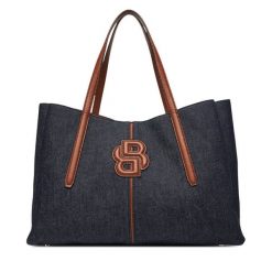 Torebka BOSS. Niebieskie shopper Boss, bez wzorów, bez dodatków. Za 1,099.00 zł.